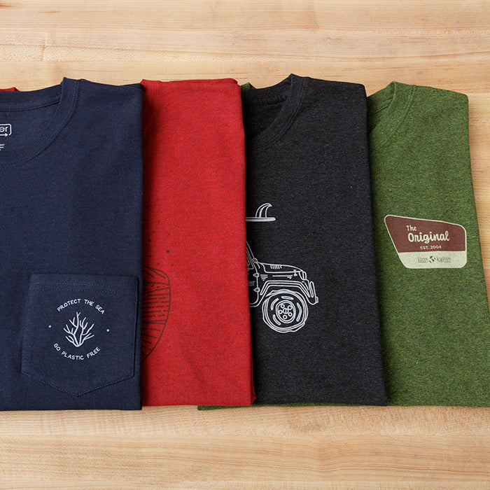 public-lands-t-shirt-g8 klean_shirt_all_designs_outlayed_lifestyle.jpg
